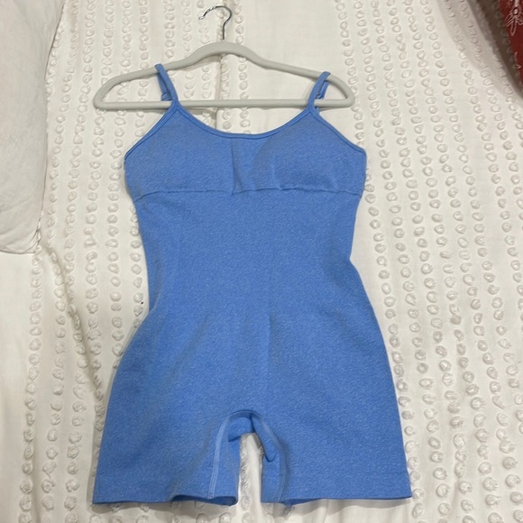Blue workout romper - Picture 1 of 2